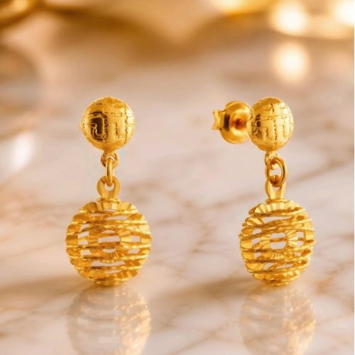 Elegant 22K Gold Earrings for Every Occasion by Bafleh Jewellery