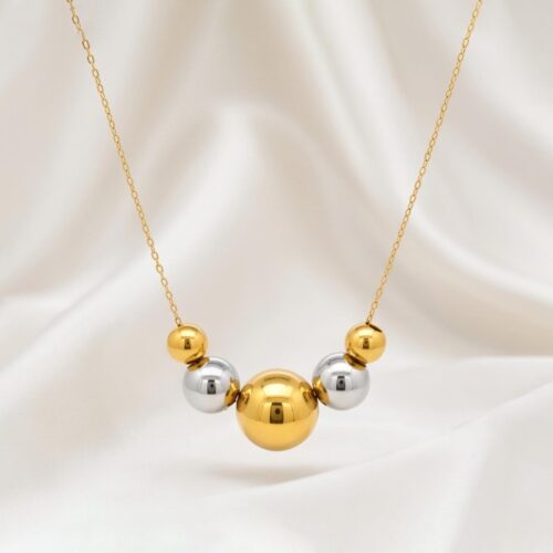 Stylish 22K Gold Necklace Signature Design by Bafleh