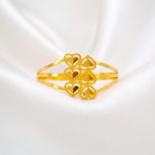 Graceful 21K Gold Rings with Timeless Appeal from Bafleh Jewellery