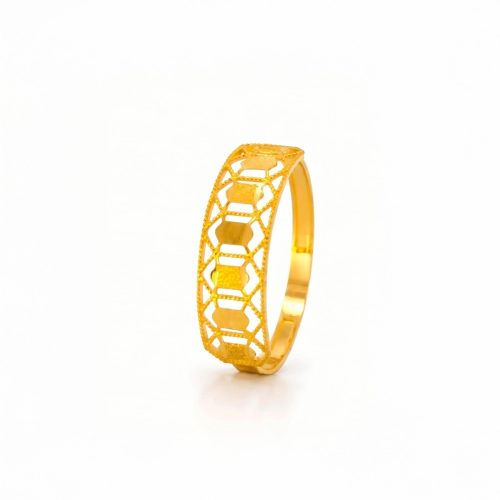 Classic and Contemporary 21K Gold Rings Available at Bafleh Jewellery