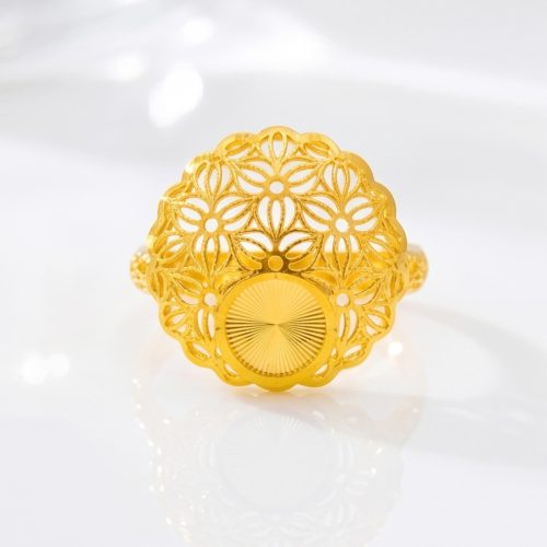 Elegant Statement 21K Gold Rings Designed for Luxury by Bafleh Jewellery