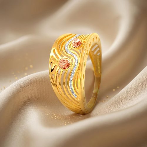 Sophisticated 21K Gold Ring Designs Blending Tradition and Modern Style at Bafleh Jewellery