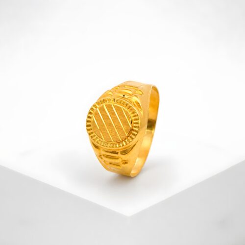Royal 21K Gold Men Ring  Timeless Luxury by Bafleh Jewellery