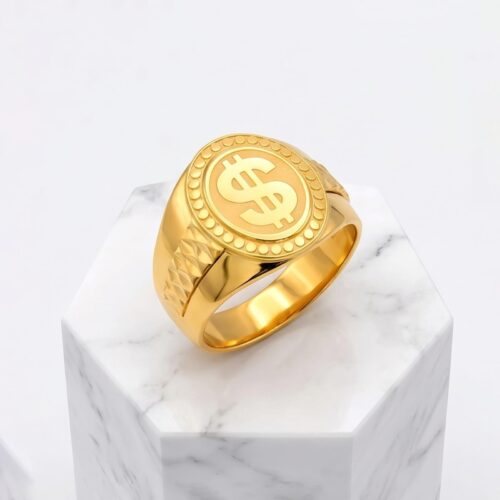 Elegant 21K Gold Ring for Men Exclusive Collection by Bafleh Jewellery