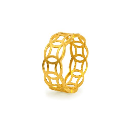 Pure Brilliance: Handcrafted 21K Gold Rings