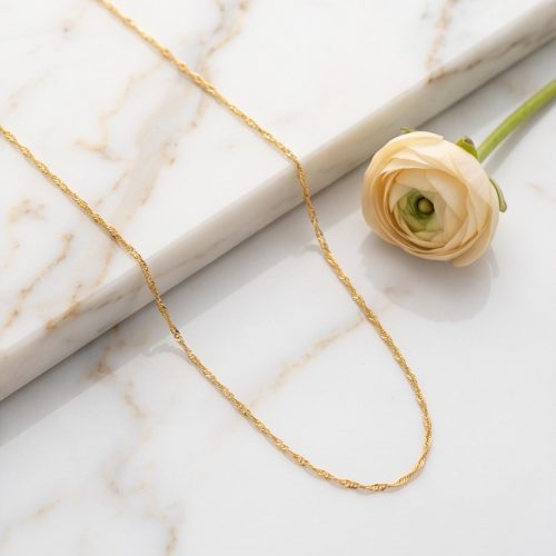 Experience the Perfect Blend of Comfort and Luxury with 21K Lightweight Gold Chains by Bafleh Jewellery