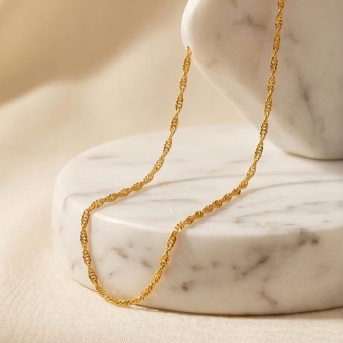 Redefine Modern Elegance with 21K Lightweight Gold Chains from Bafleh Jewellery