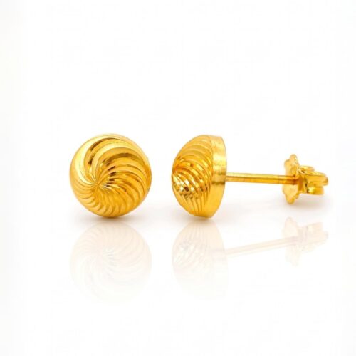 Everyday Glamour with 21K Gold Earrings from Bafleh Jewellery