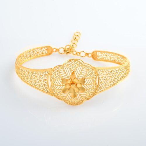 Royal Radiance: Temple-Inspired 22kt Gold Bangles with Intricate Detailing