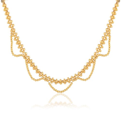 Discover Timeless Beauty with 21K Yellow Gold Lightweight Necklaces Only at Bafleh Jewellery