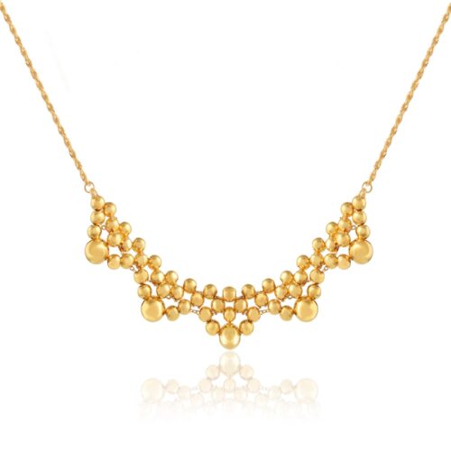 Shop Premium 21K Yellow Gold Lightweight Necklaces Designed for Everyday Luxury at Bafleh Jewellery