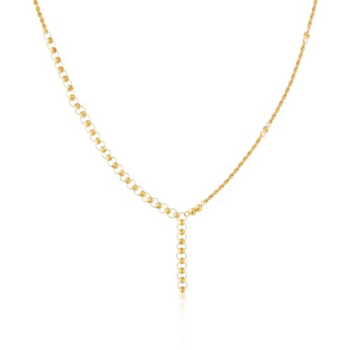 Minimalist Yet Luxurious 21K Yellow Gold Lightweight Necklaces Available Only at Bafleh Jewellery