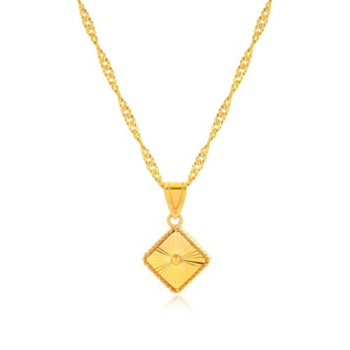 A Golden Garden Blooms Around Your Neck ? Handcrafted 21K Flower Necklace Inspired by Nature?s Grace