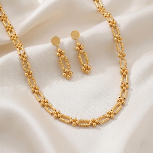 Shine Bright with Our Exclusive 21K Gold Necklace Sets