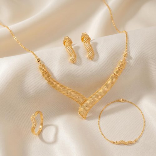 Shimmer and Shine This Season with 21K Gold Necklace Sets