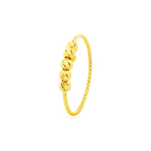 Timeless Ball Ring in 22kt Yellow Gold Only at Bafleh Jewellery