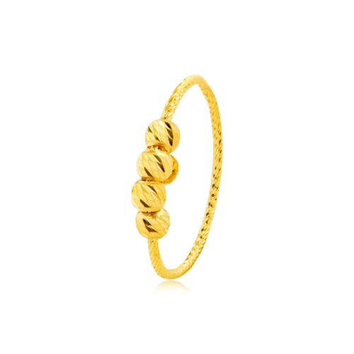 Discover Pure Elegance with Our 22kt Yellow Gold Ball Ring