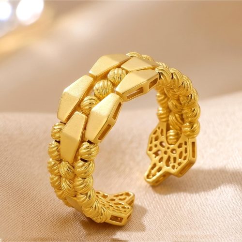 Premium 21K Gold Rings Designed for Timeless Beauty at Bafleh Jewellery