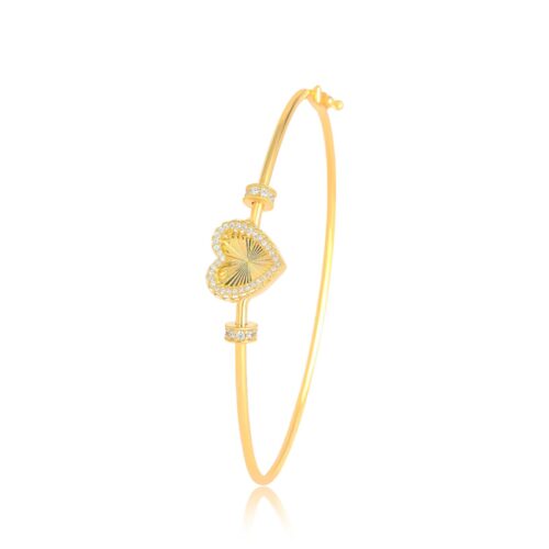 Elevate Your Everyday Elegance with This Lightweight 18K Gold Bangle, Crafted to Perfection at Bafleh Jewellery