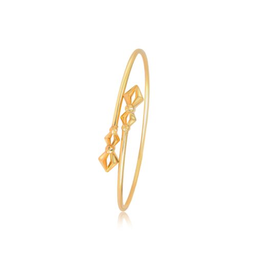 A Touch of Gold, A World of Grace – Explore Our Lightweight 18K Gold Bangle Only at Bafleh Jewellery