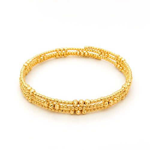 Where Timeless Beauty Meets Modern Simplicity – Lightweight 18K Gold Bangle Available Only at Bafleh Jewellery