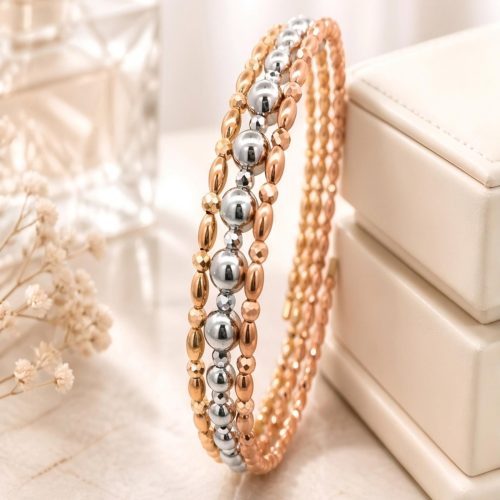 Your Perfect Everyday Companion: Lightweight 18K Gold Bangle Available Only at Bafleh Jewellery