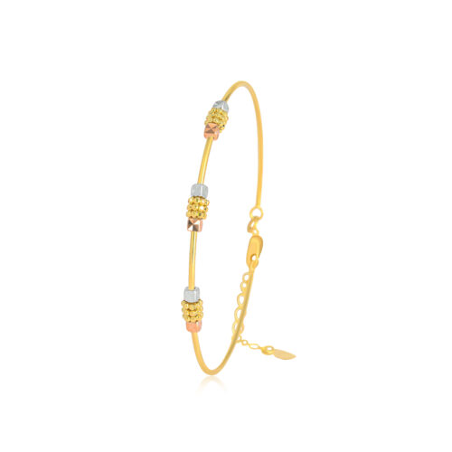 Your Perfect Everyday Companion: Lightweight 18K Gold Bangle Available Only at Bafleh Jewellery