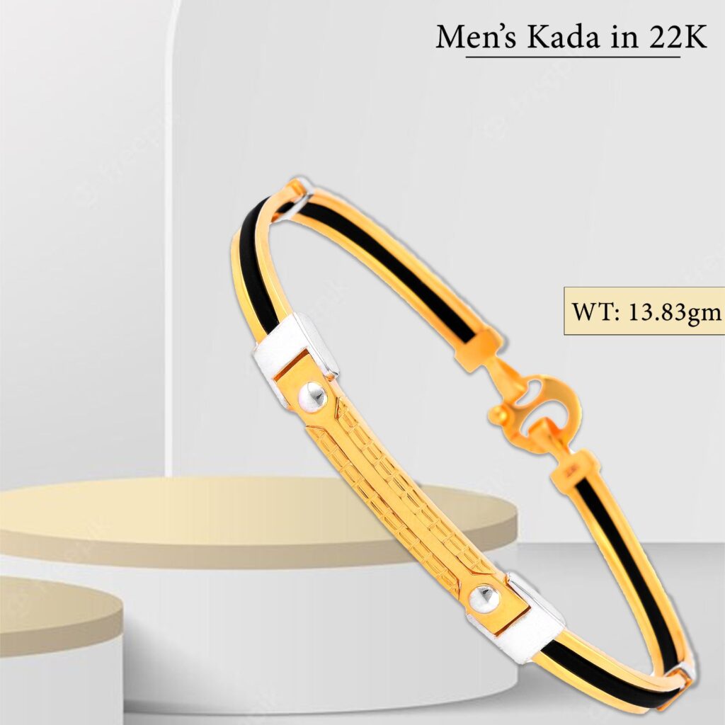 Elevate Your Style with Our Exquisite 22kt Men's Kada Collection