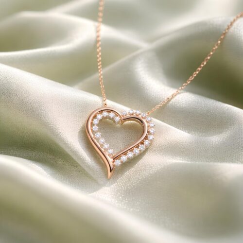 Illuminate Your Holy Month with a Sparkling 18K White Gold Diamond Necklace Now 50% OFF at Bafleh Jewellery