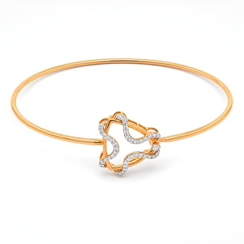 Exclusive Diamond Bangle Collection at Bafleh Jewellery| 18K Yellow Gold