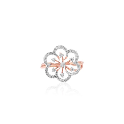 Celebrate Forever with Our Rose Gold Diamond Twin Engagement Rings Only at Bafleh Jewellery