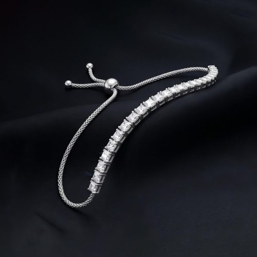 Adorn Your Wrist with 18K White Gold with Natural Diamond Bracelet
