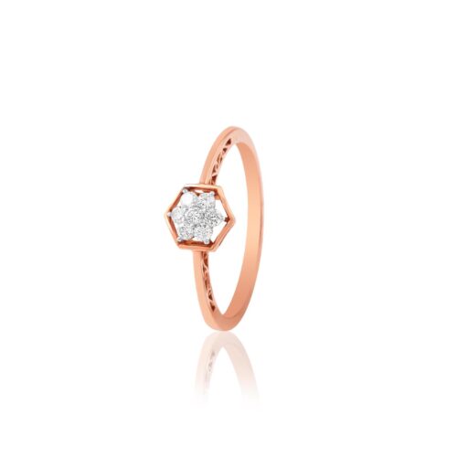 Exquisite Rose Gold Diamond Engagement Rings at Bafleh Jewellery
