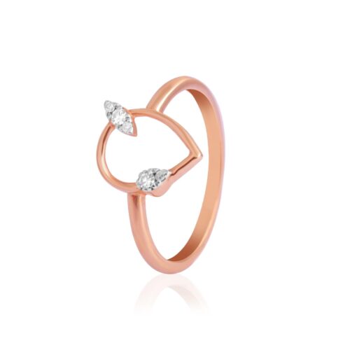 Celebrate This Ramadan with 50% Off on Exquisite 18K Rose Gold Diamond Rings ? Only at Bafleh Jewellery