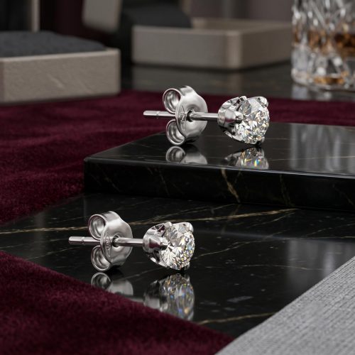 Where Elegance Meets Perfection Premium Diamond Earrings by Bafleh Jewellery