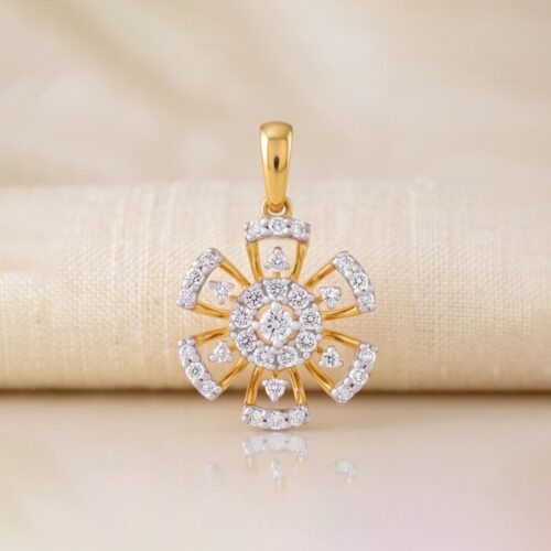Elegant Diamond Pendant, Fully IDT-Certified Shop Now at Bafleh