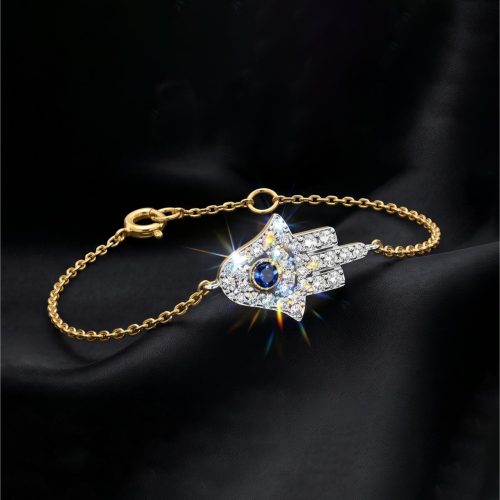 The Perfect Blend of Gold and Diamonds: Stunning Yellow Gold Bracelet