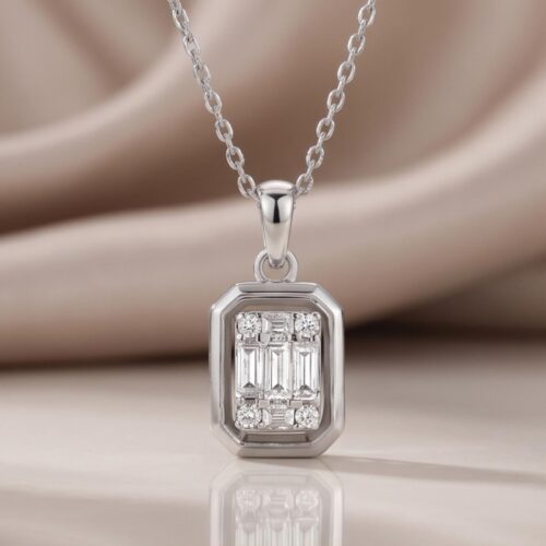 Light as Air, Bright as Stars: Daily Wear Diamond Necklace with Delicate Charm