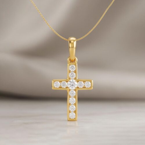 Timeless Beauty: IDT Certified Diamond Pendant Available at Bafleh Jewellery