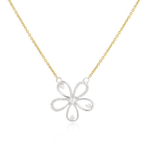 Celebrate the Spirit of Ramadan in Style with 50% OFF on 18K White Gold Diamond Necklaces Limited Offer at Bafleh Jewellery