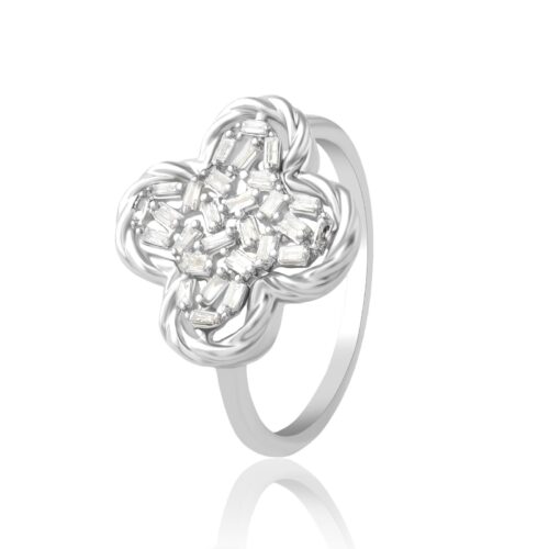 Timeless Elegance: Diamond White Gold Ring by Bafleh Jewellery