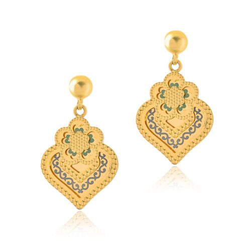 🌙 Eid Offer: 22KT Gold Earrings at a Special Price – Only at Bafleh!