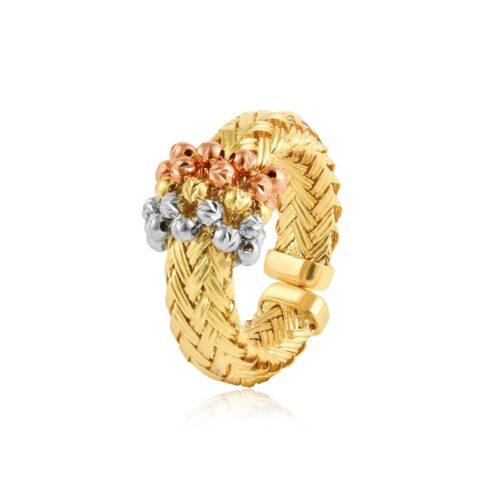 18kt Two-Tone Gold Ring with Stunning Design