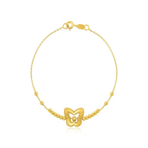 Sparkle in Love: Butterfly-Shaped 22kt Gold Bracelets By Bafleh Jewelelry