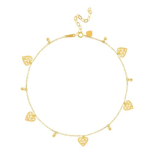 Sparkle in Style with Exquisite 21K Gold Anklet