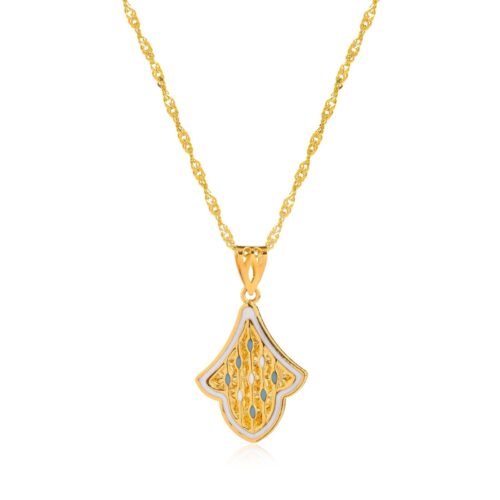 A Precious Gift for a Precious Love ? 21K Gold Heart Necklace