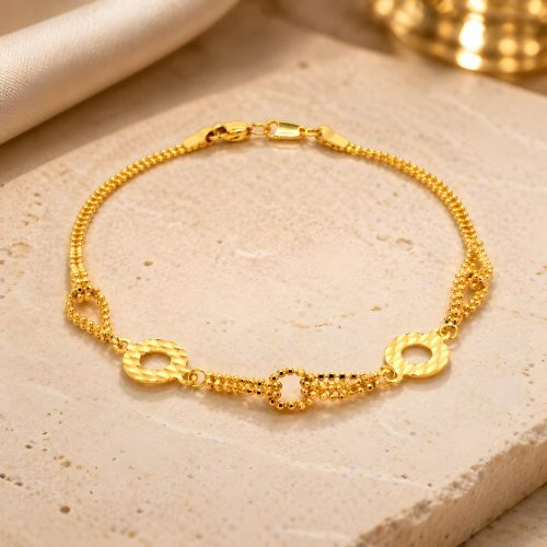 Experience Timeless Elegance with Exquisitely Crafted 22KT Gold Bracelets from Bafleh Jewellery