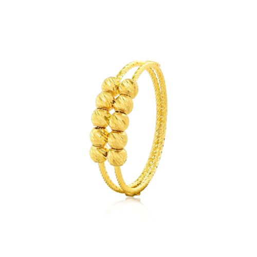 Mark Your Moment with Our 22kt Ball Ring by Bafleh
