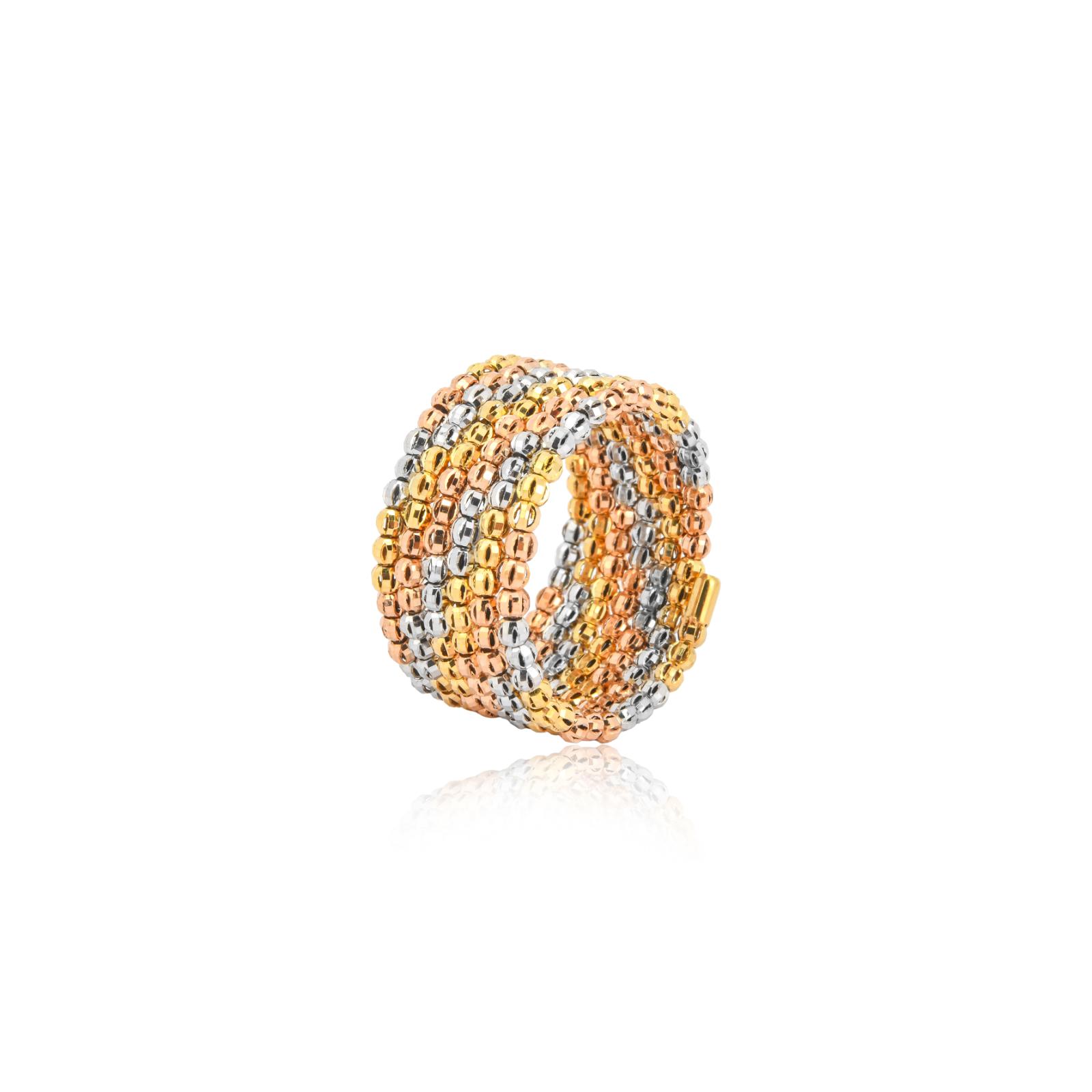 Experience Pure Elegance with the 18K Spring Ring – Only at Bafleh Jewellery