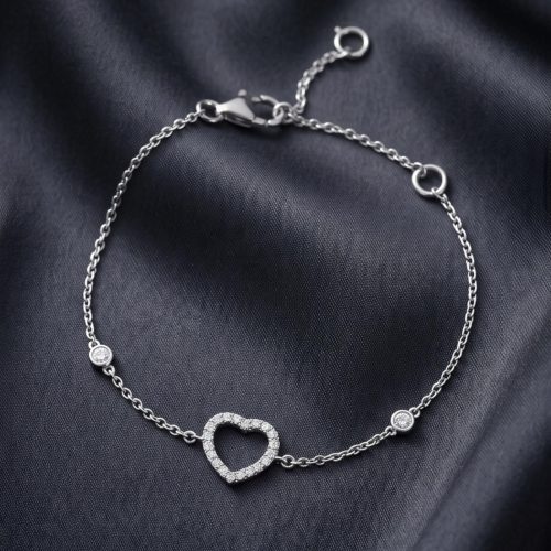 Exclusive Diamond White Gold Bracelet with IDT Certificate Bafleh Jewellery